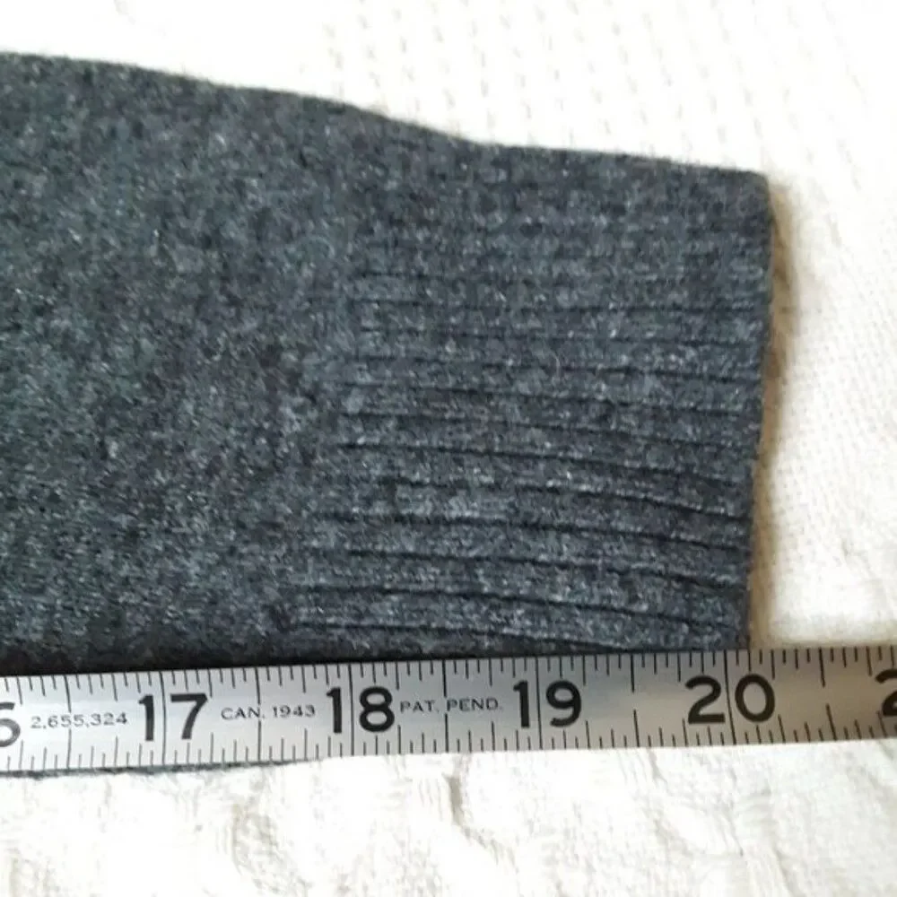 Vintage Gap Men Grey Half Button Long Sleeve Sweater size XXL